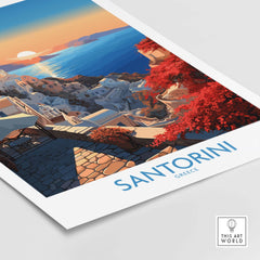 Santorini Art Print