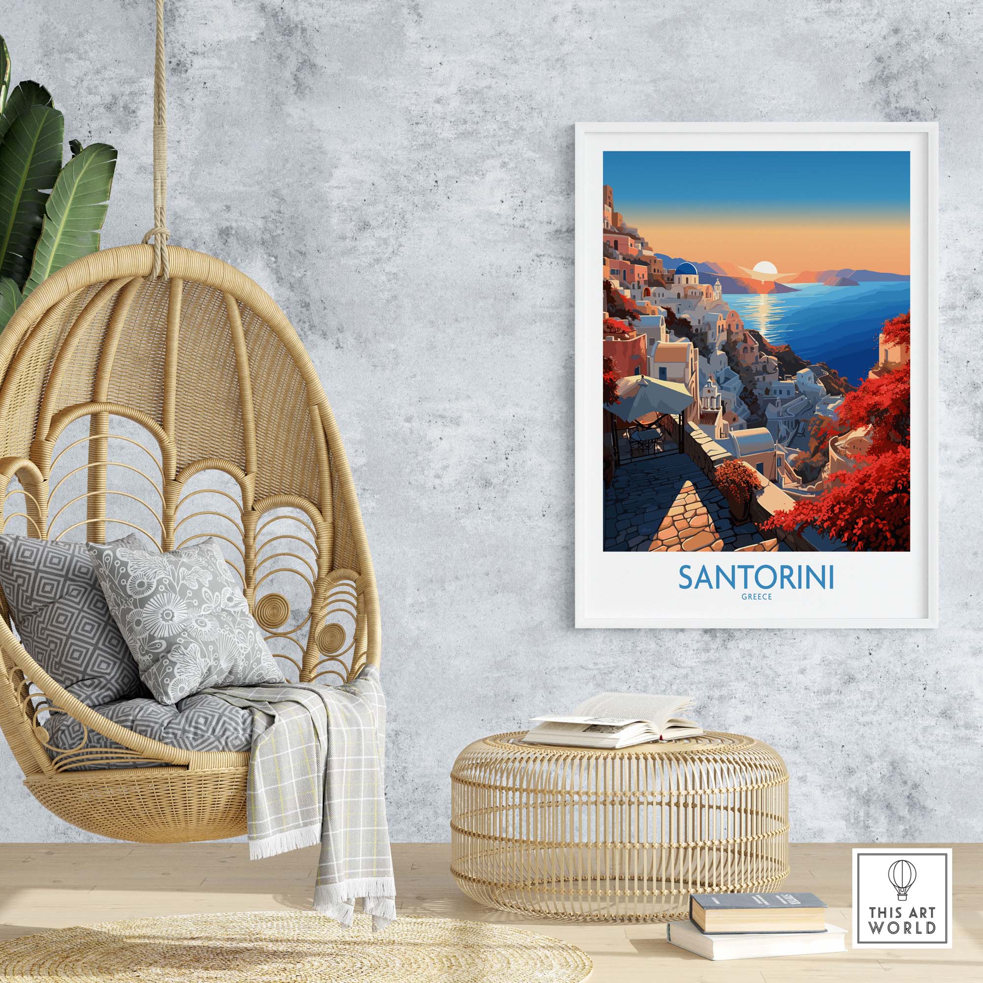 Santorini Art Print