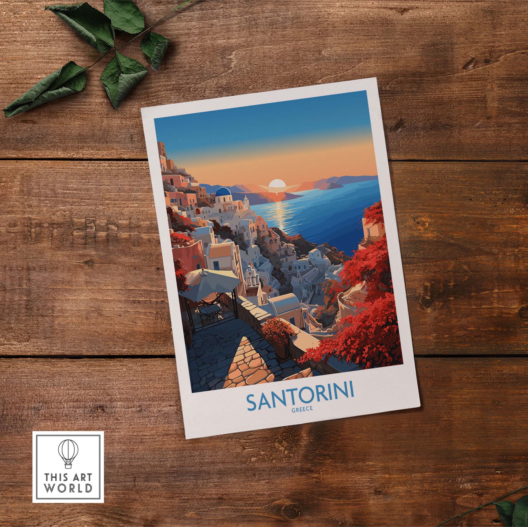Santorini Art Print
