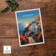 Santorini Print