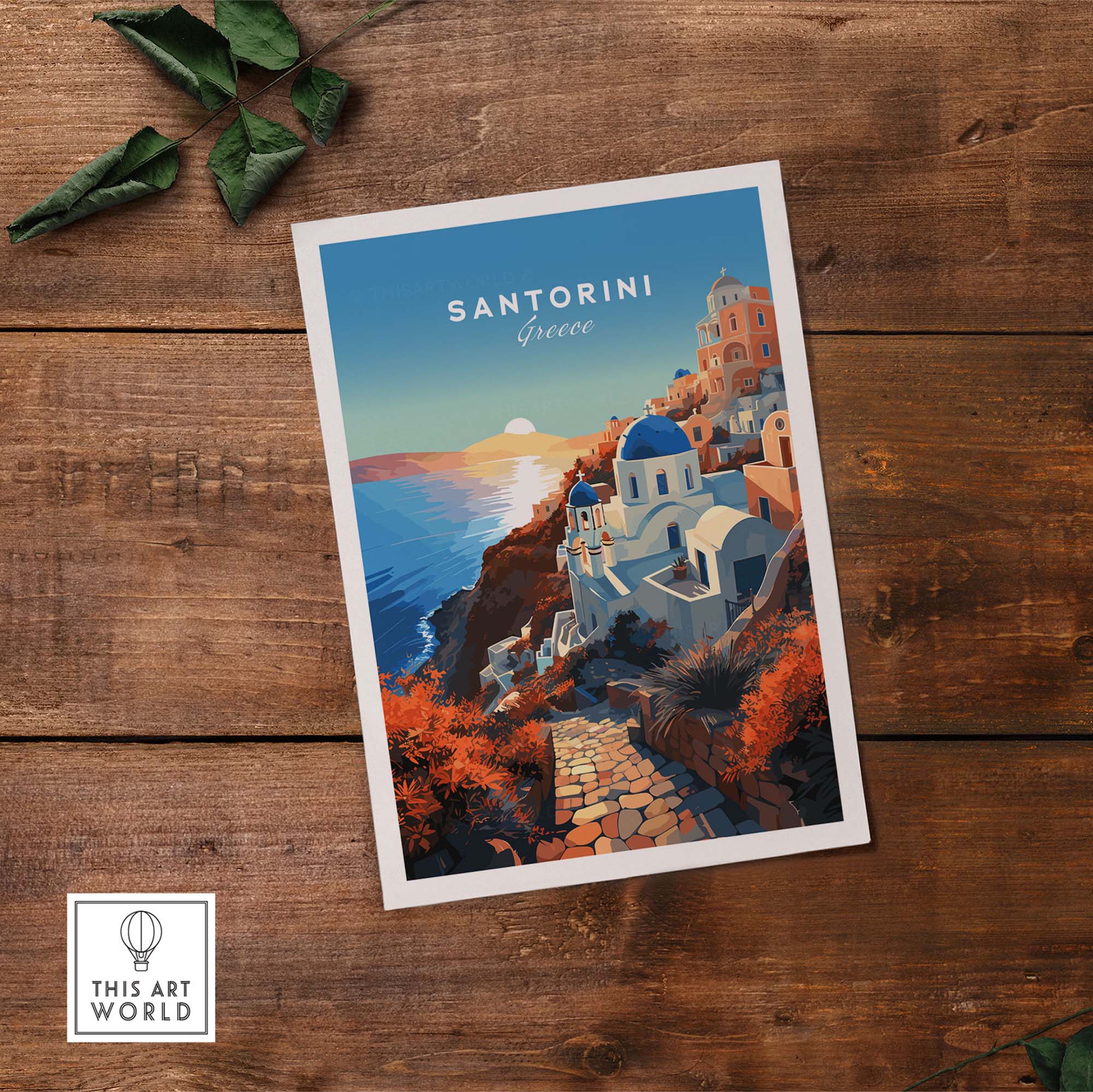 Santorini Print