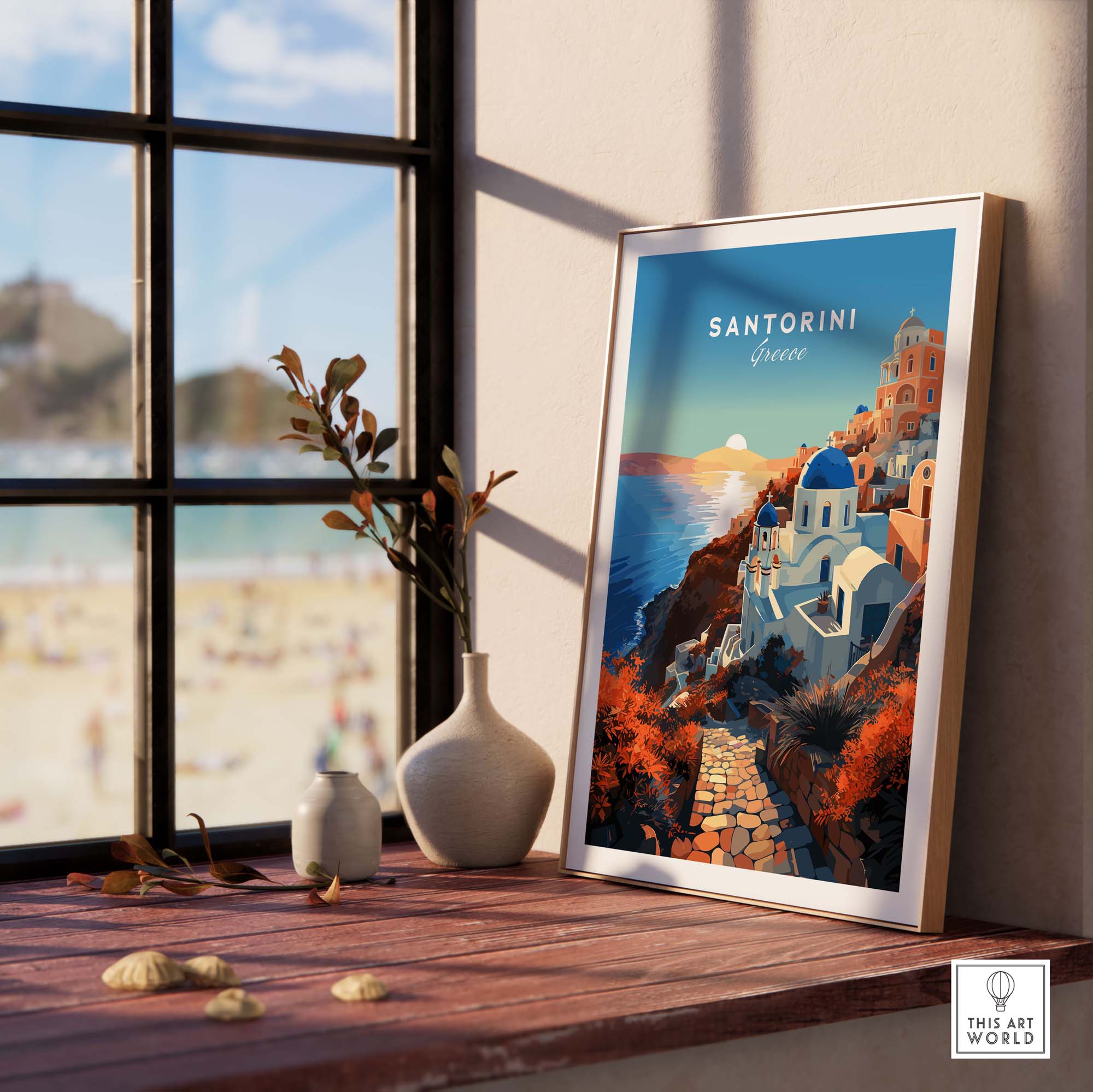 Santorini Print