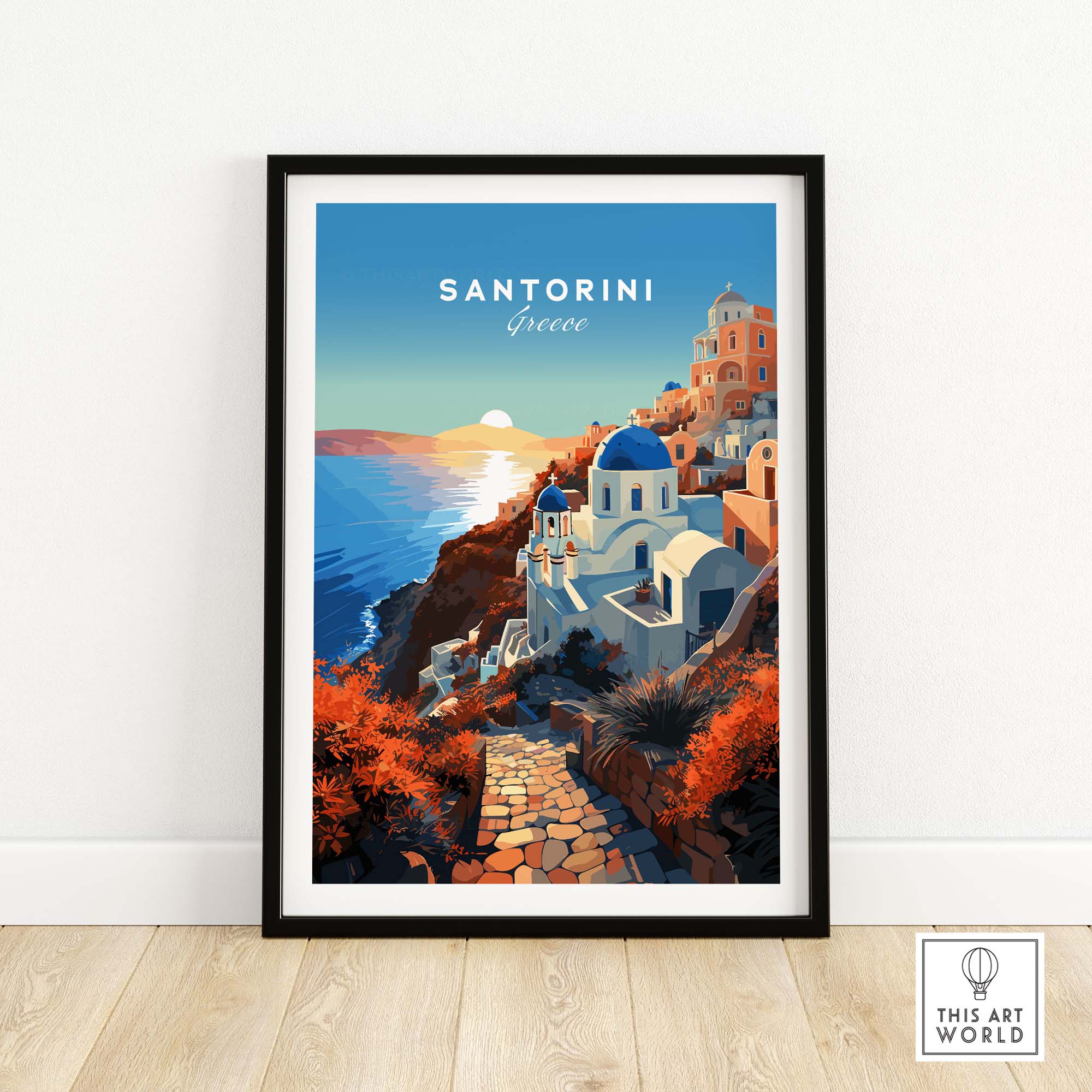 Santorini Print
