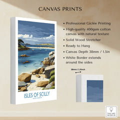 Isles of Scilly Yachts Wall Art — canvas print stretched cotton canvas details