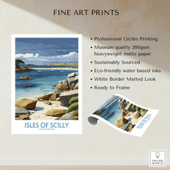 Isles of Scilly Yachts Wall Art — fine art print unframed quality details