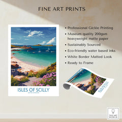 Isles of Scilly Bay Wall Art — fine art print unframed quality details