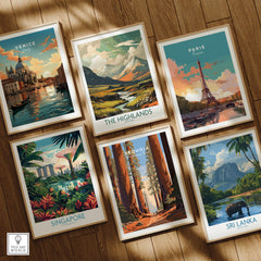 Sequoia Poster | National Park among beautiful travel art prints featuring various destinations.