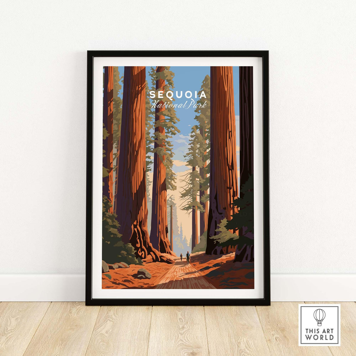 Sequoia Poster | National Park featuring majestic trees and serene landscapes, perfect for nature lovers.