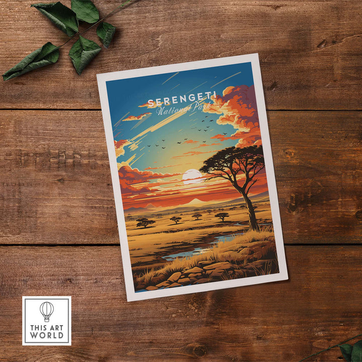 Serengeti Travel Poster