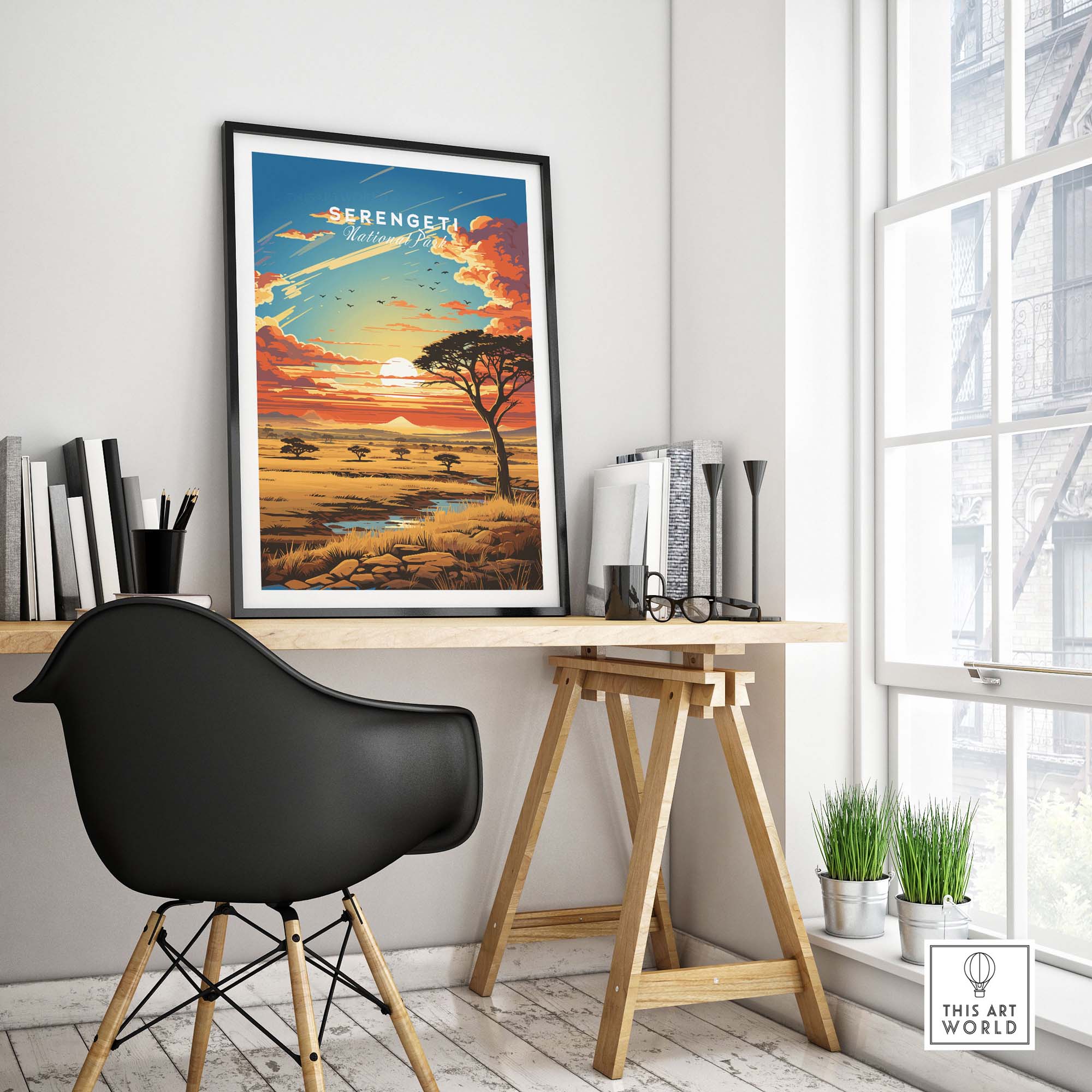 Serengeti Travel Poster
