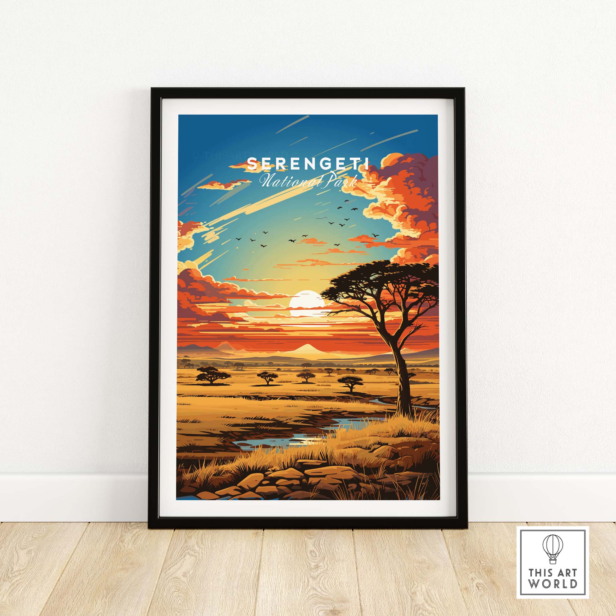 Serengeti Travel Poster