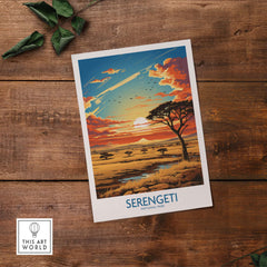 Serengeti Travel Print
