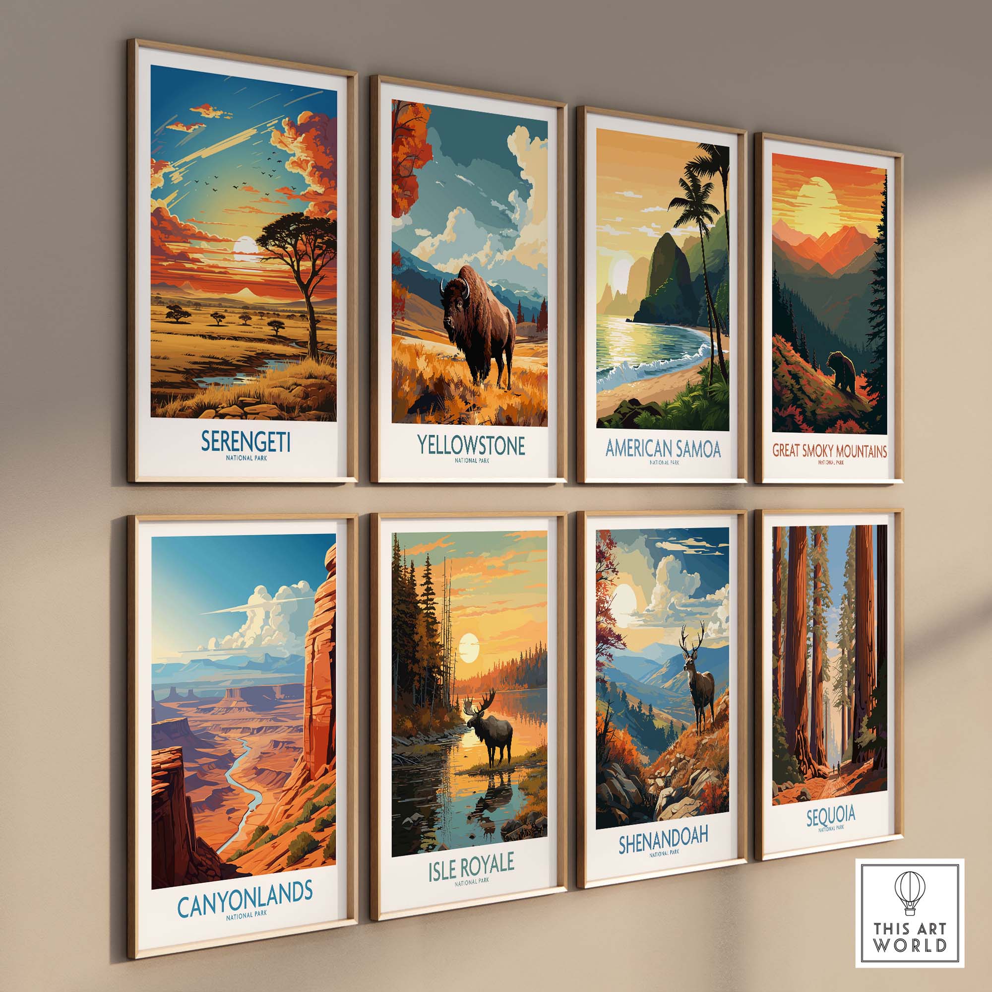 Serengeti Travel Print