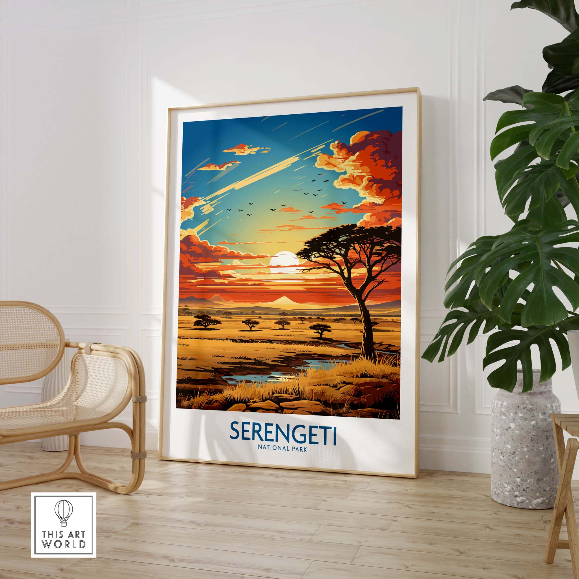 Serengeti Travel Print