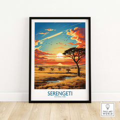 Serengeti Travel Print