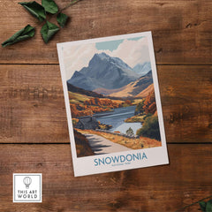 Snowdonia National Park Wall Art Print showcasing stunning landscapes and nature's beauty.