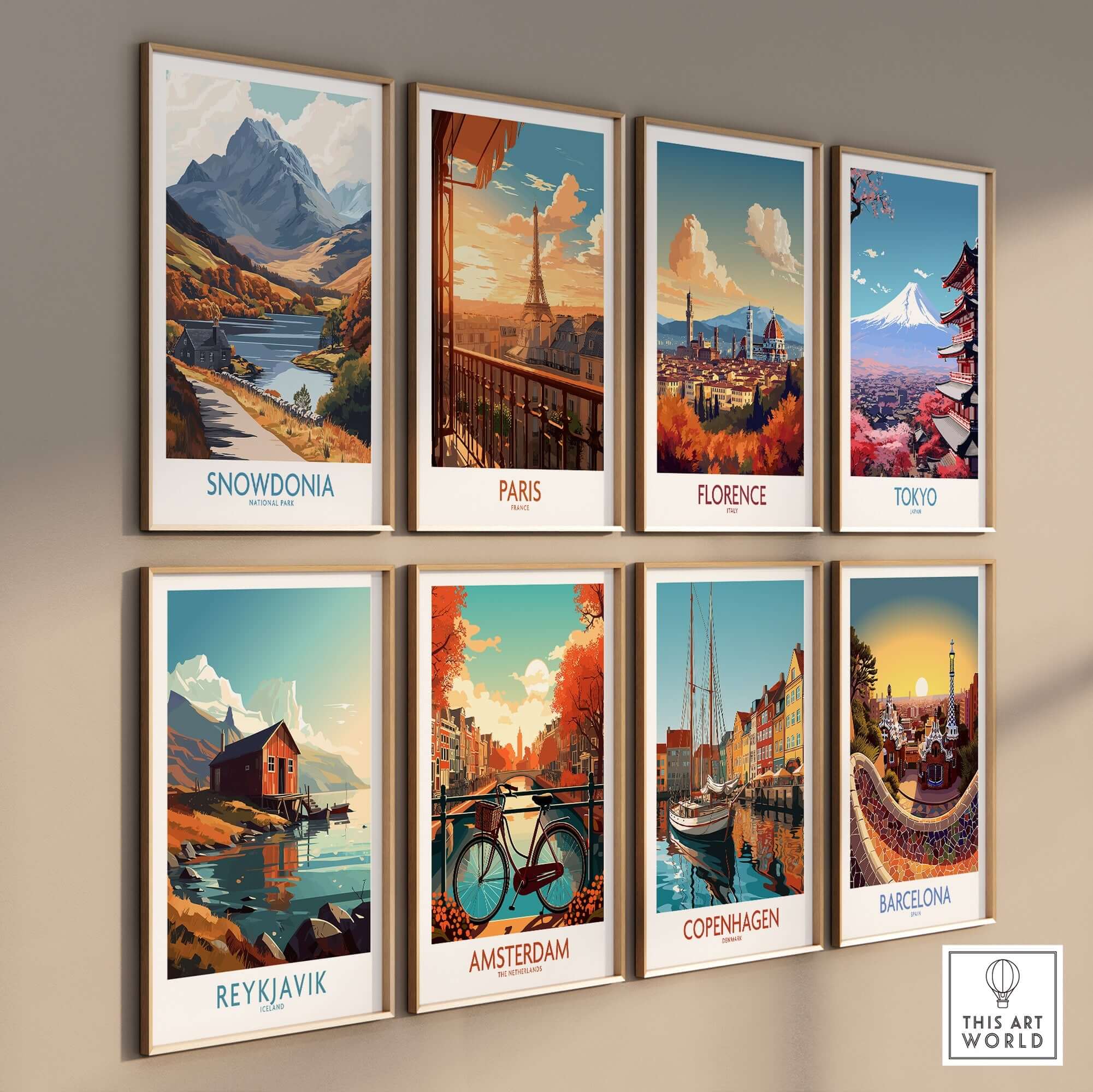Snowdonia National Park Wall Art Print featuring beautiful landscapes and iconic landmarks, perfect for home decor.