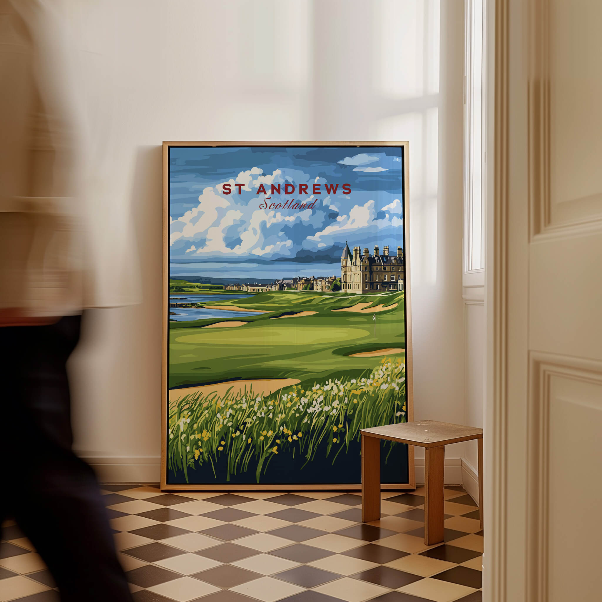 St Andrews Scotland Old Course Sunset Poster – This Art World