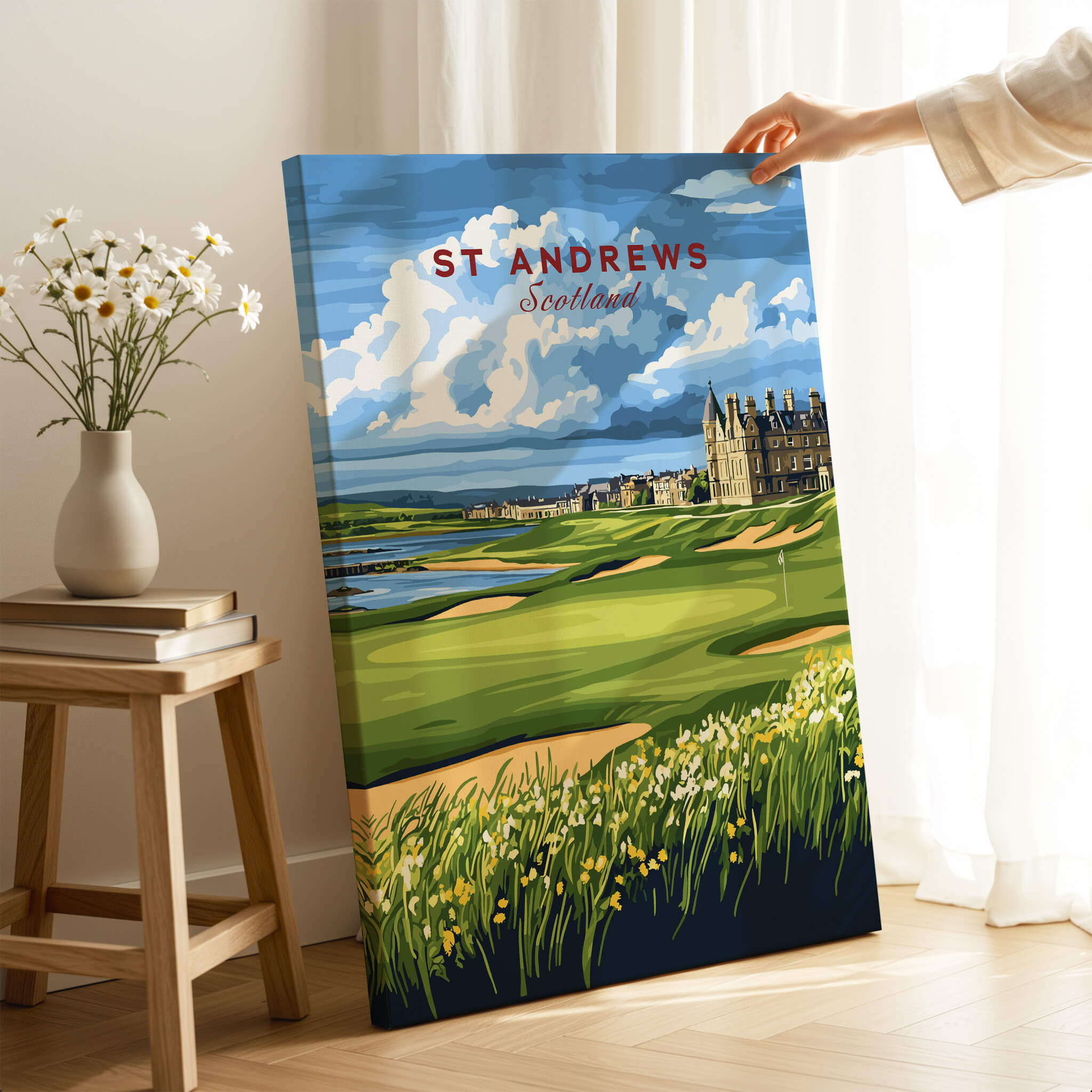 St Andrews Scotland Old Course Sunset Poster – This Art World