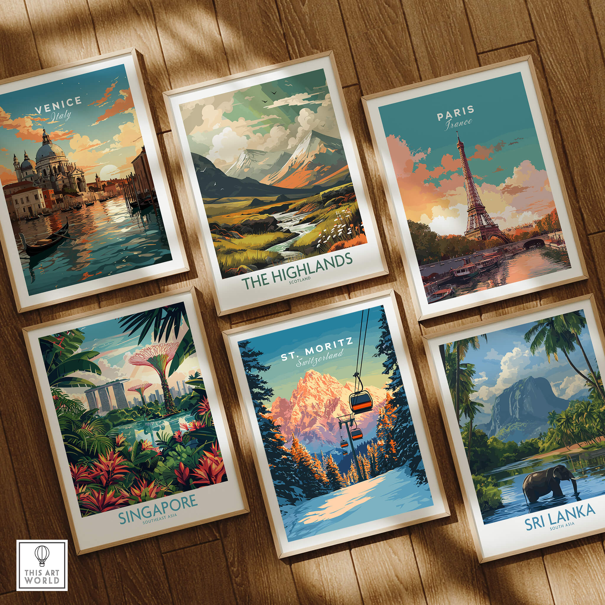 St. Moritz Travel Poster - Switzerland among other travel posters showcasing beautiful destinations.