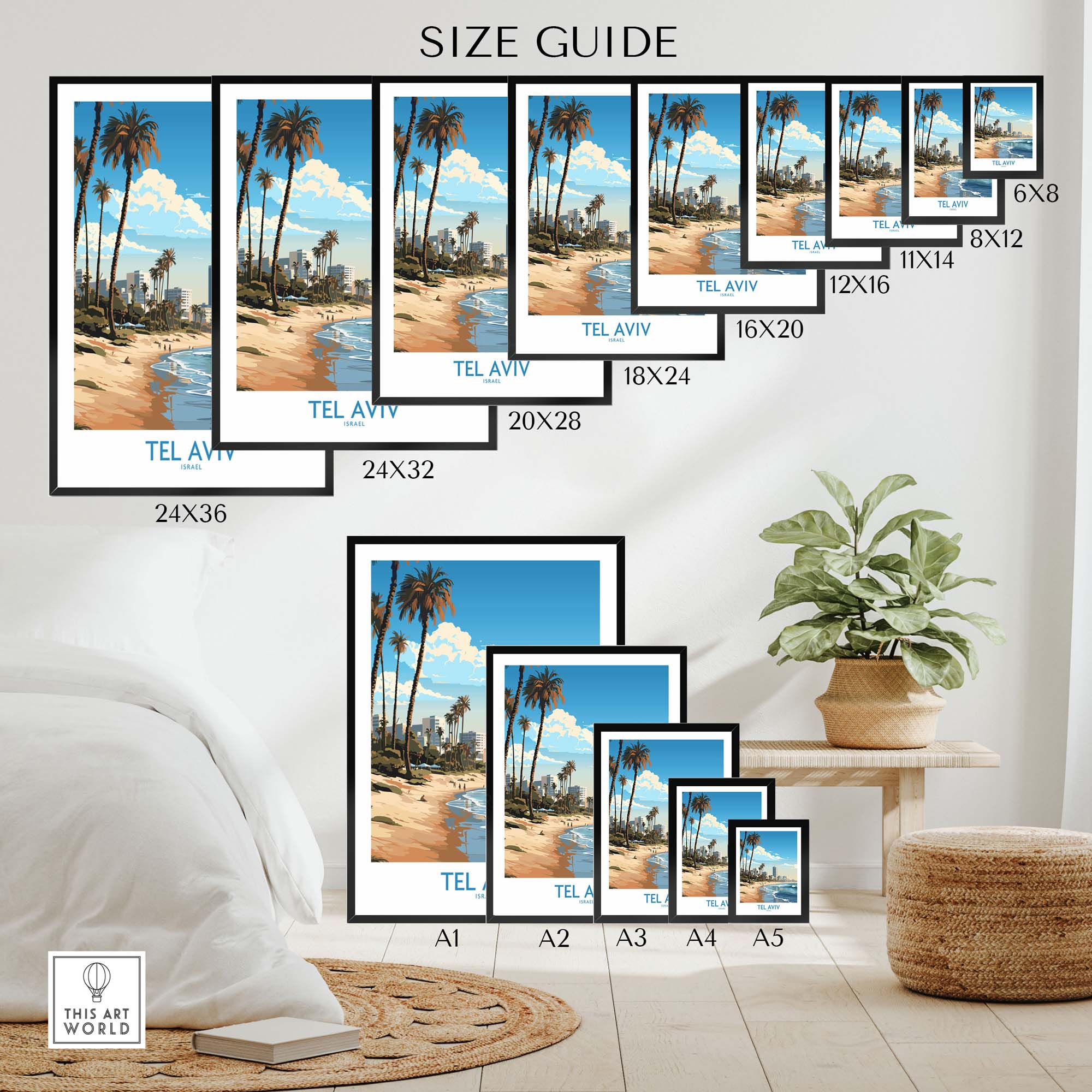Tel Aviv Art Print