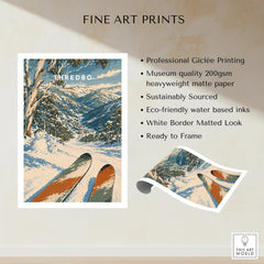 Thredbo Australia Valley Travel Poster — fine art print unframed quality details