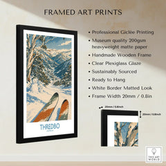 Thredbo Australia Village Wall Art — framed print details measurements quality details