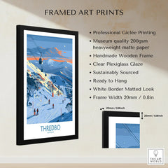 Thredbo Australia Alpine Wall Art — framed print details measurements quality details