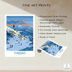 Thredbo Australia Alpine Wall Art — fine art print unframed quality details