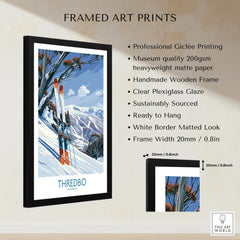 Thredbo Australia Slopes Wall Art — framed print details measurements quality details