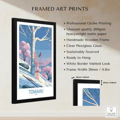 Tomamu Japan Blossom Wall Art — framed print details measurements quality details