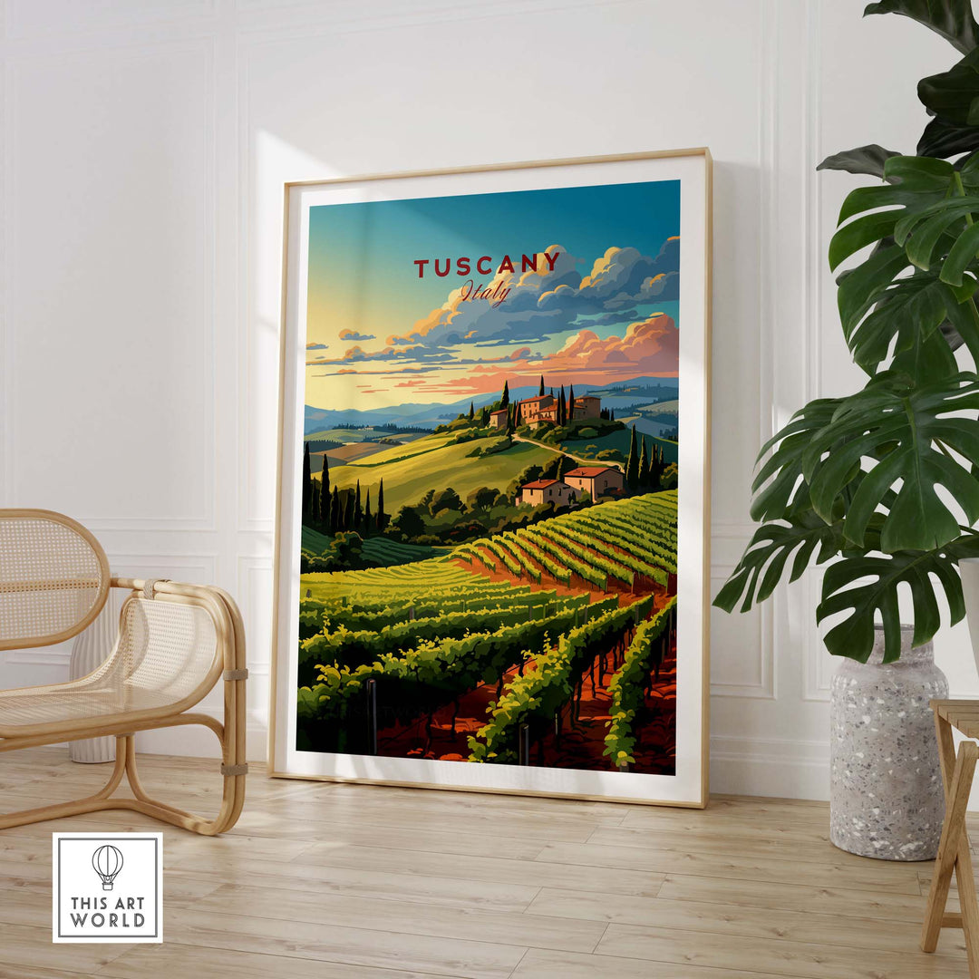 Tuscany Wine Print