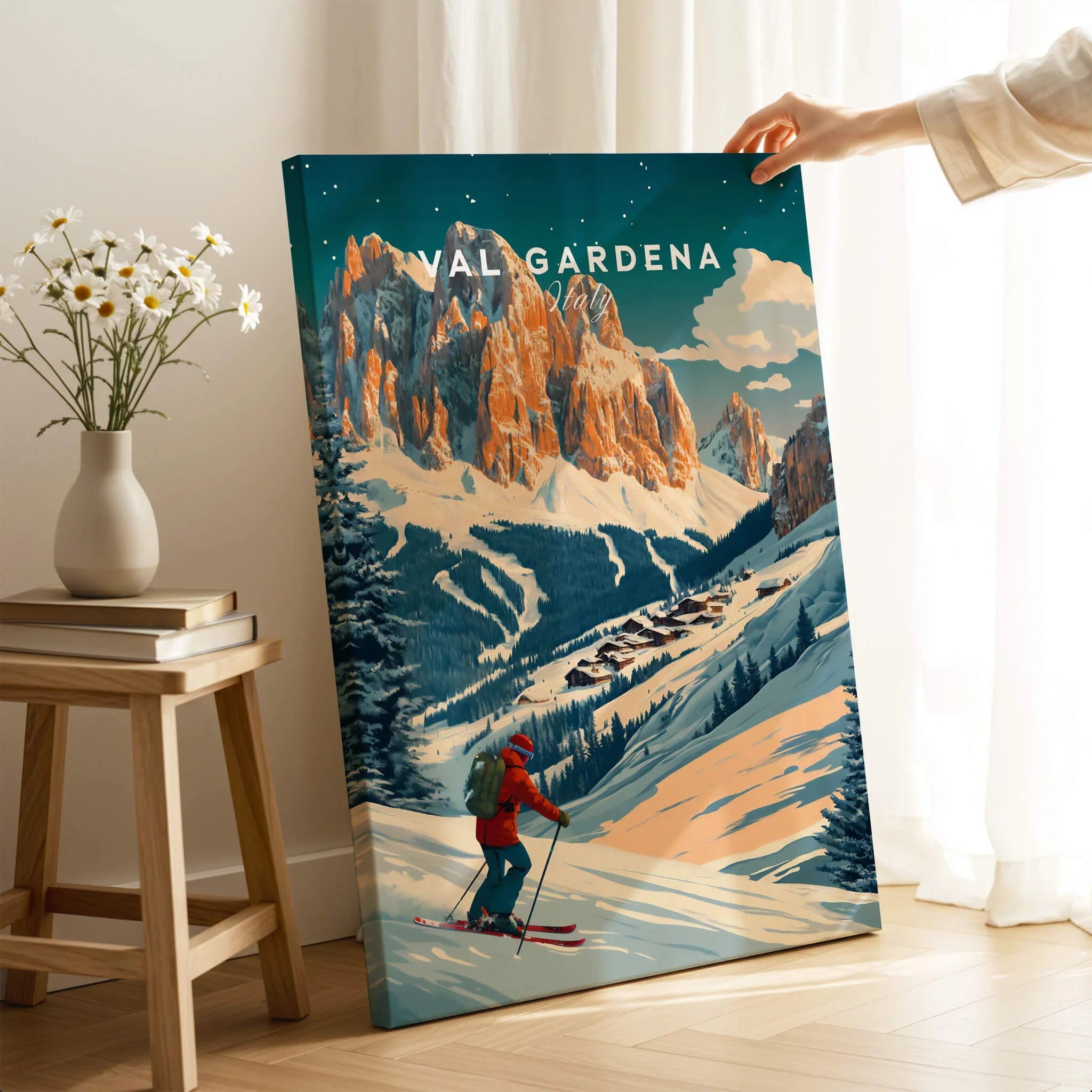Val Gardena Ski Poster - Italy Art Print – This Art World