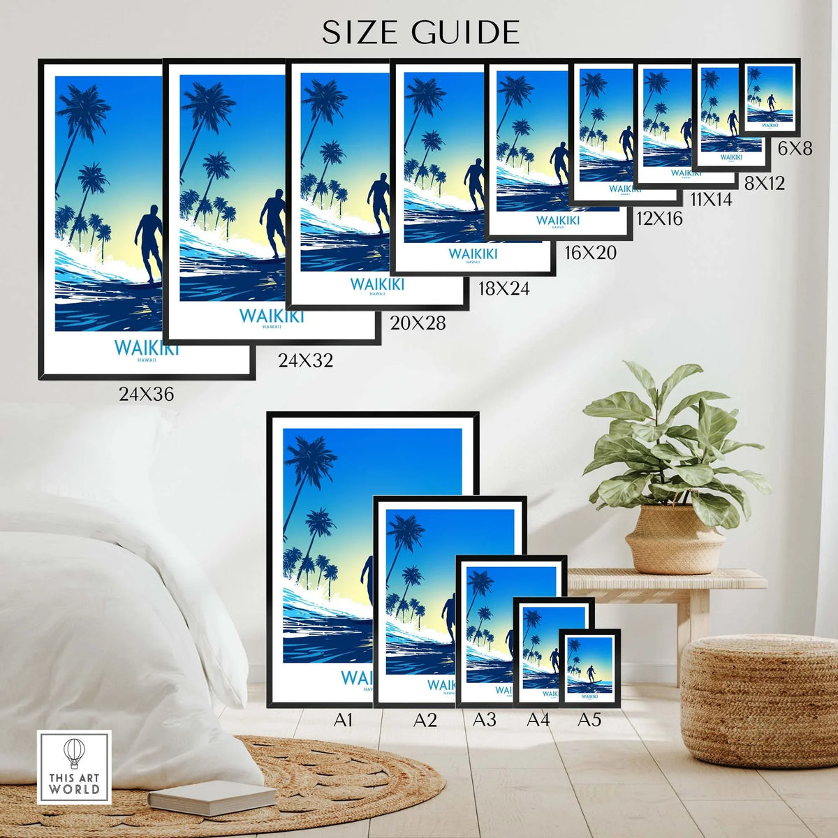 Waikiki Beach Print