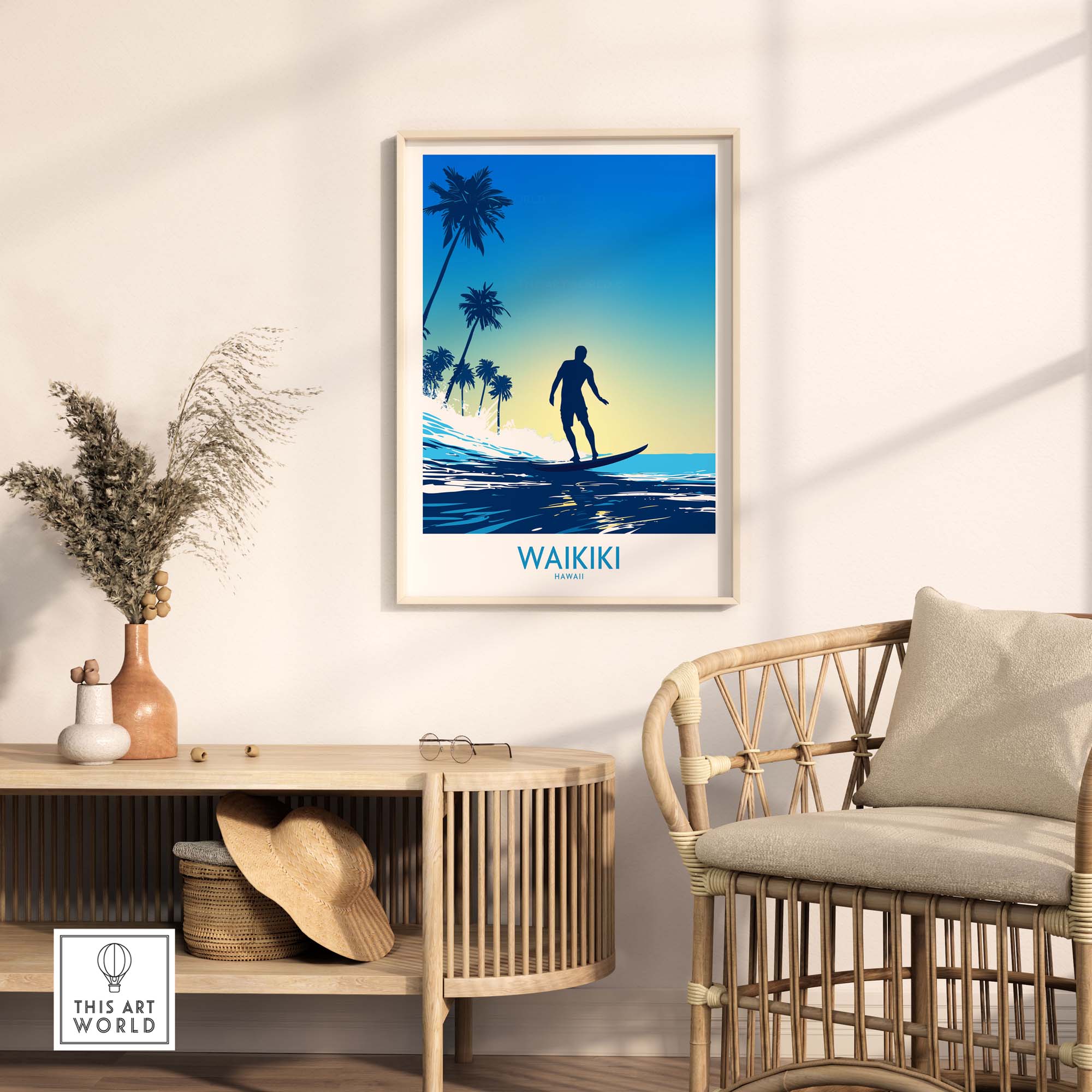 Waikiki Beach Print