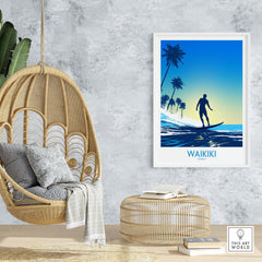 Waikiki Beach Print