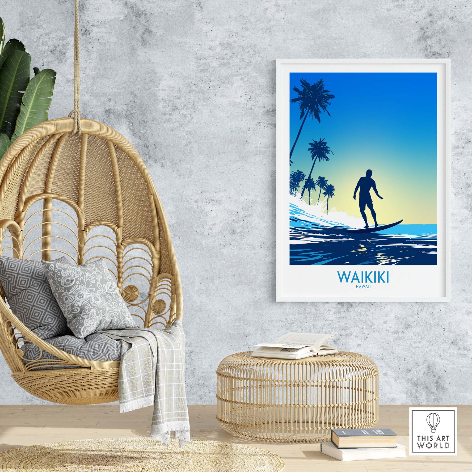 Waikiki Beach Print