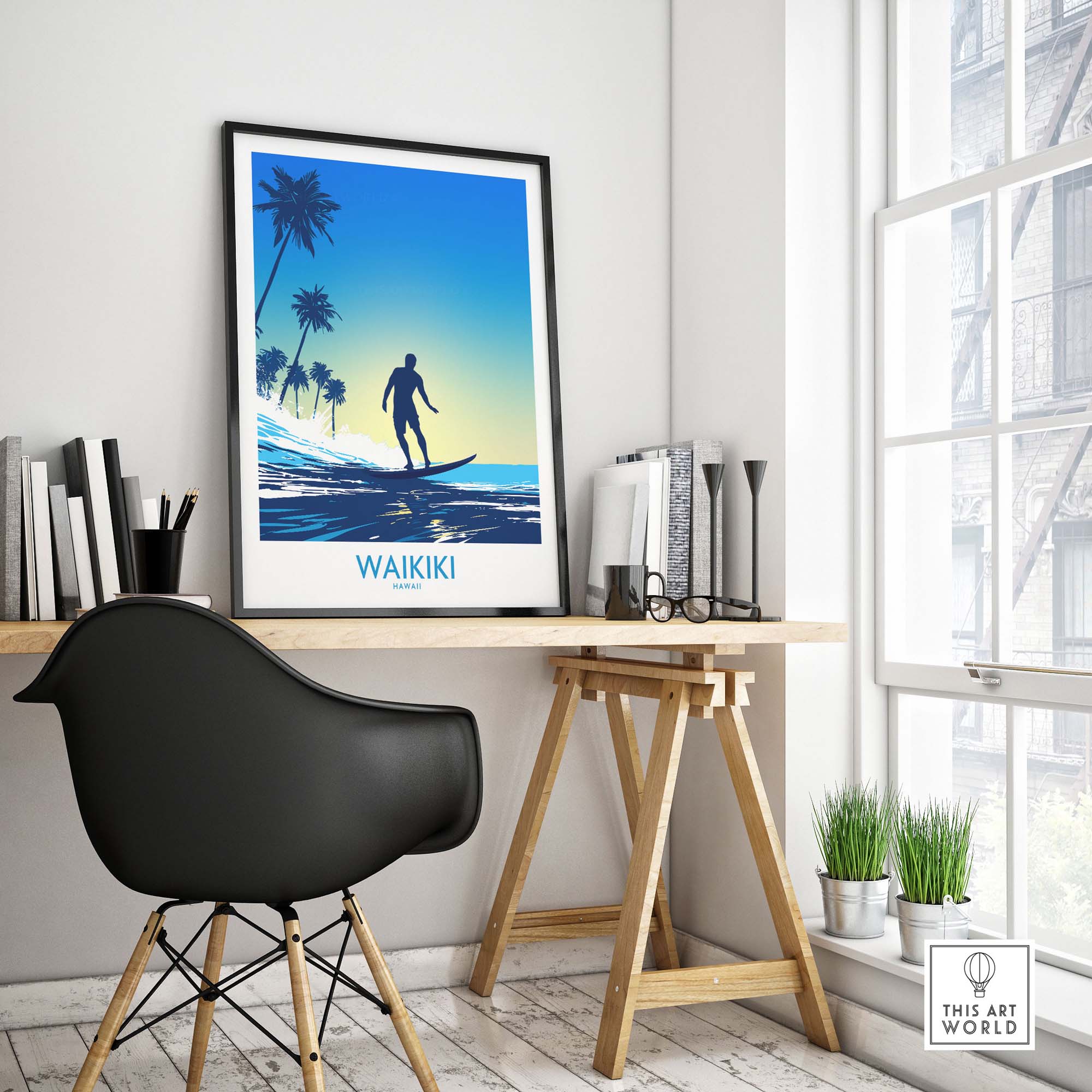Waikiki Beach Print