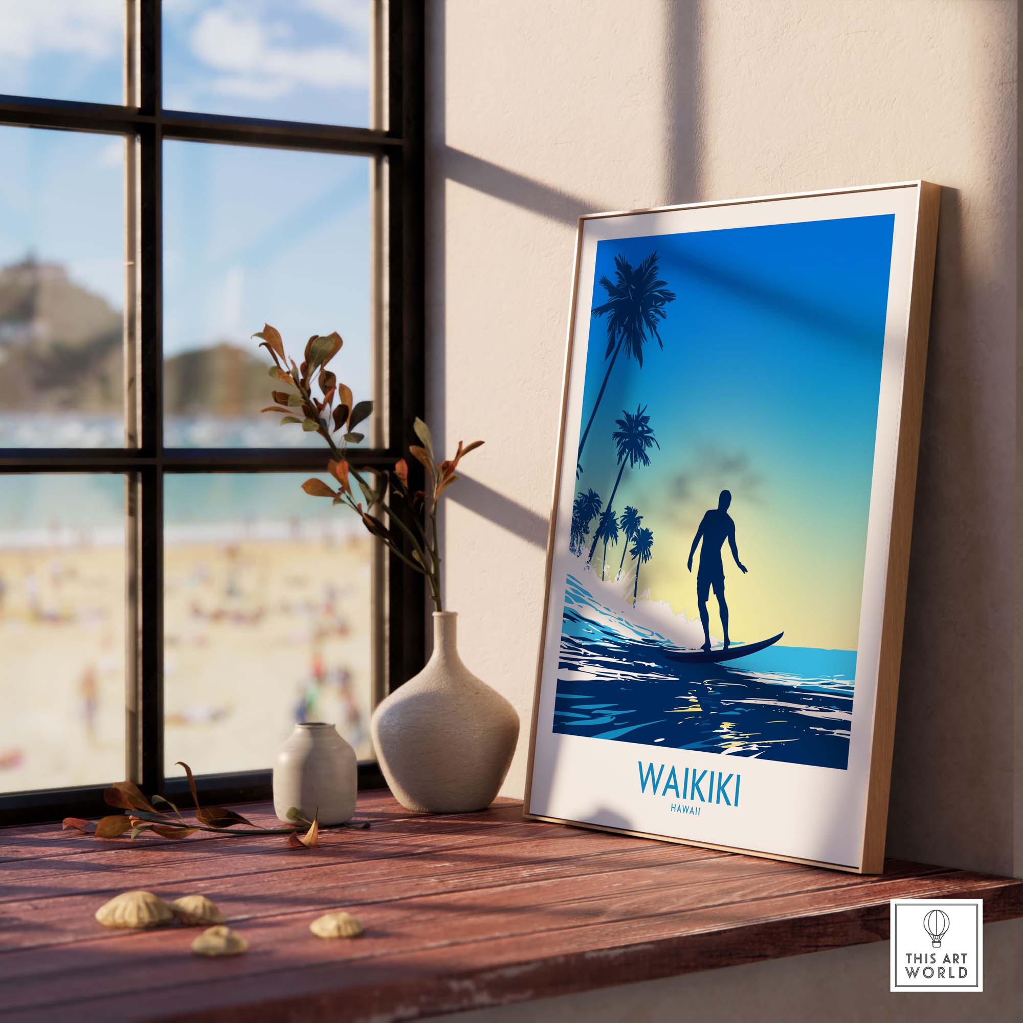Waikiki Beach Print