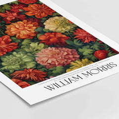 William Morris Prints - Abundant Floral Bloom Art Print - Colourful Botanical Poster featuring vibrant floral patterns.
