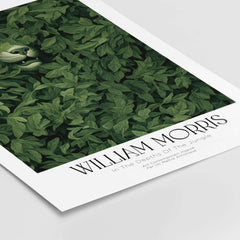 William Morris Prints - In the Depths of the Jungle Foliage Botanical Art Print featuring big cat among lush green leaves.
