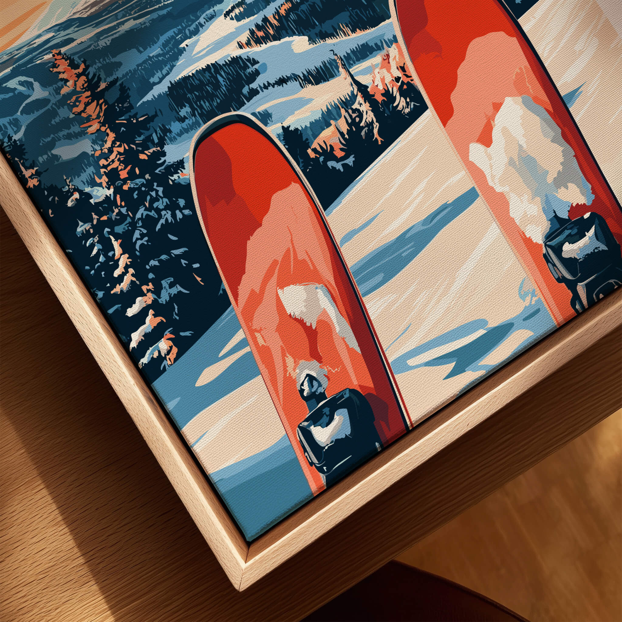 Ylläs Norway Ski Poster | Winter Landscape Wall Art