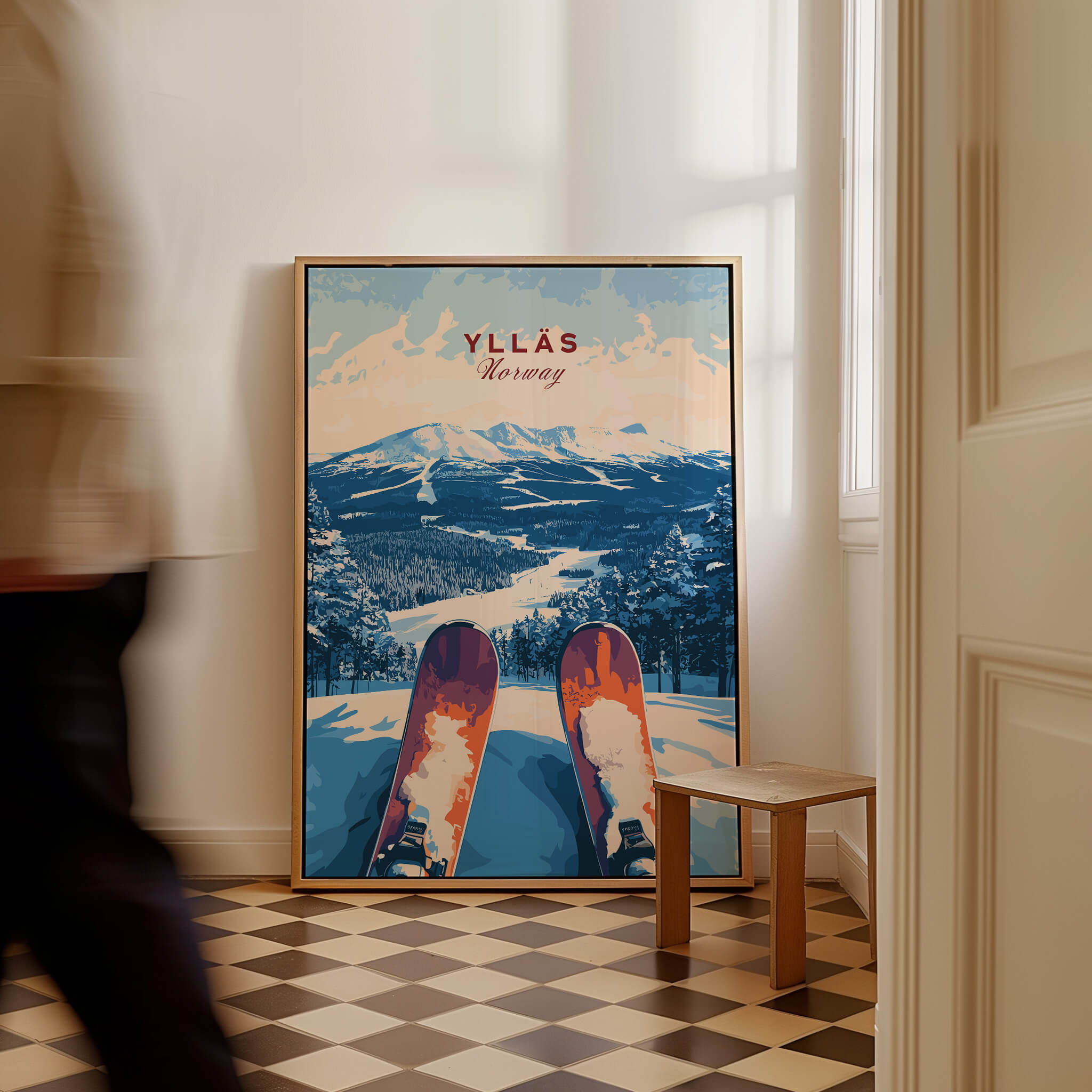 Ylläs Norway Ski Art | From the Slopes Print