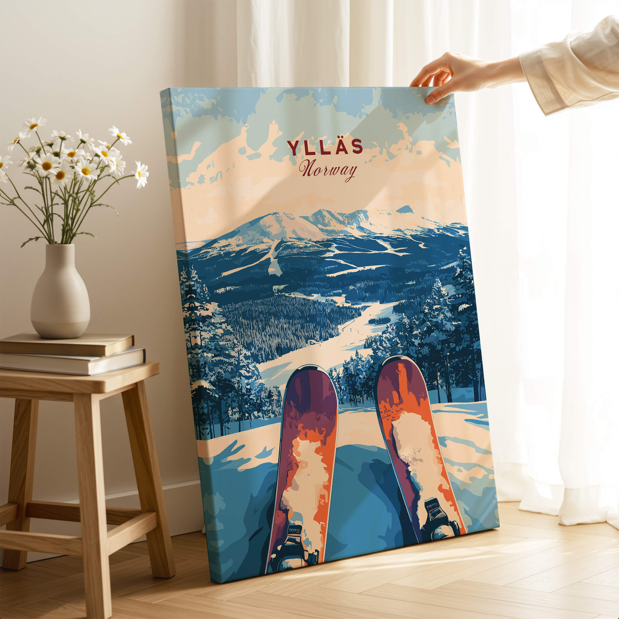 Ylläs Norway Ski Art | From the Slopes Print