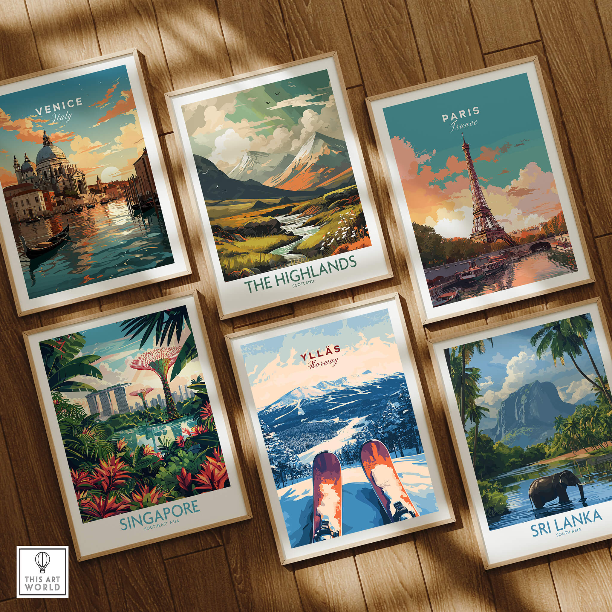 Ylläs Norway Ski Art | From the Slopes Print