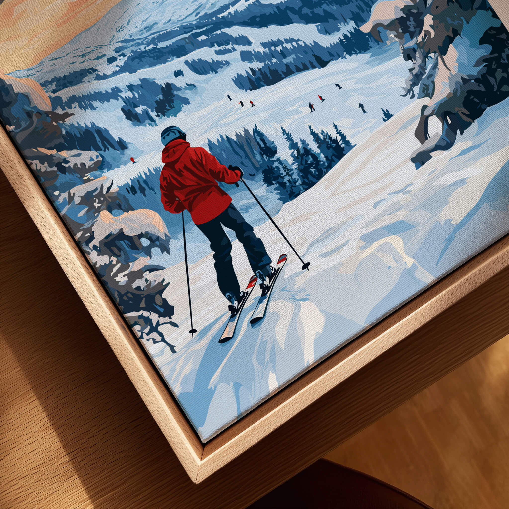 Skiing Ylläs Norway Poster | Ski Print
