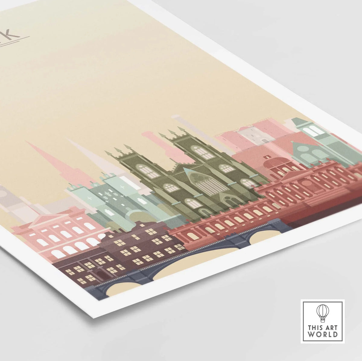 York City Skyline Print | Wall Art Poster