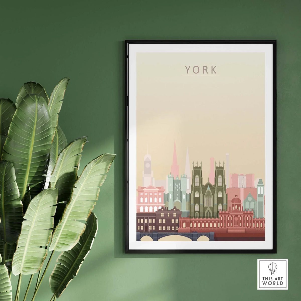 York City Skyline Print | Wall Art Poster