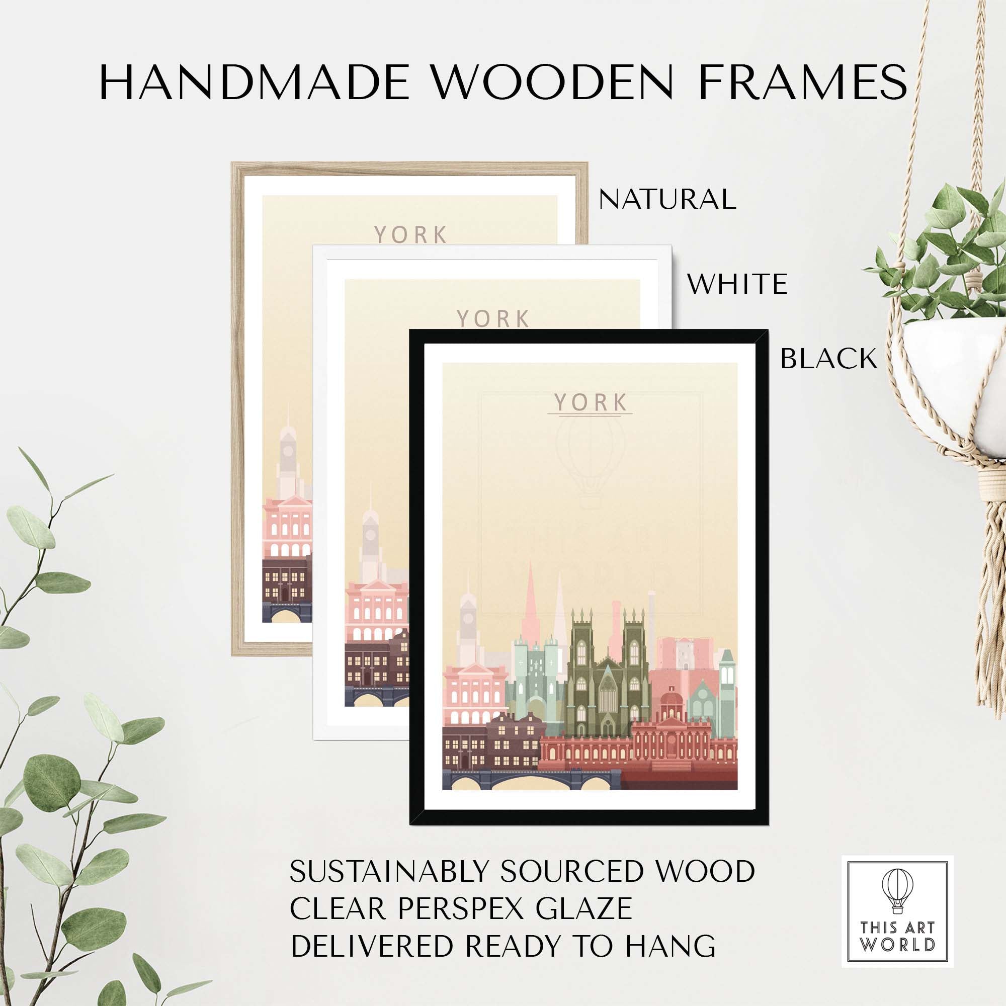 York City Skyline Print | Wall Art Poster