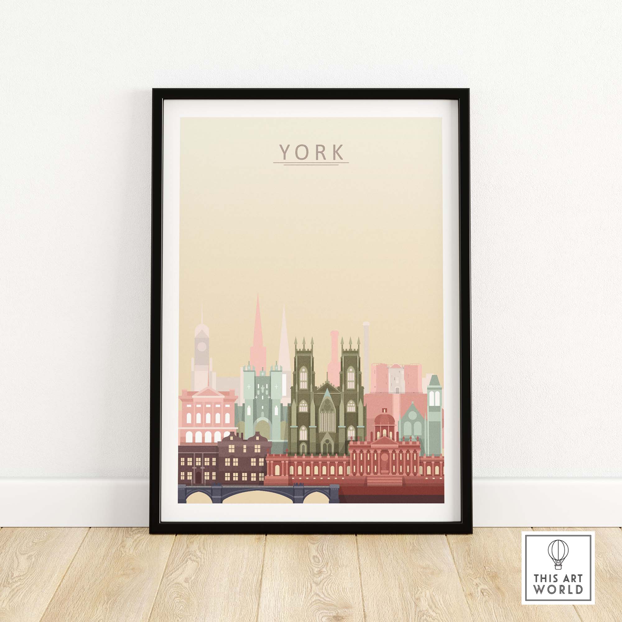 York City Skyline Print | Wall Art Poster